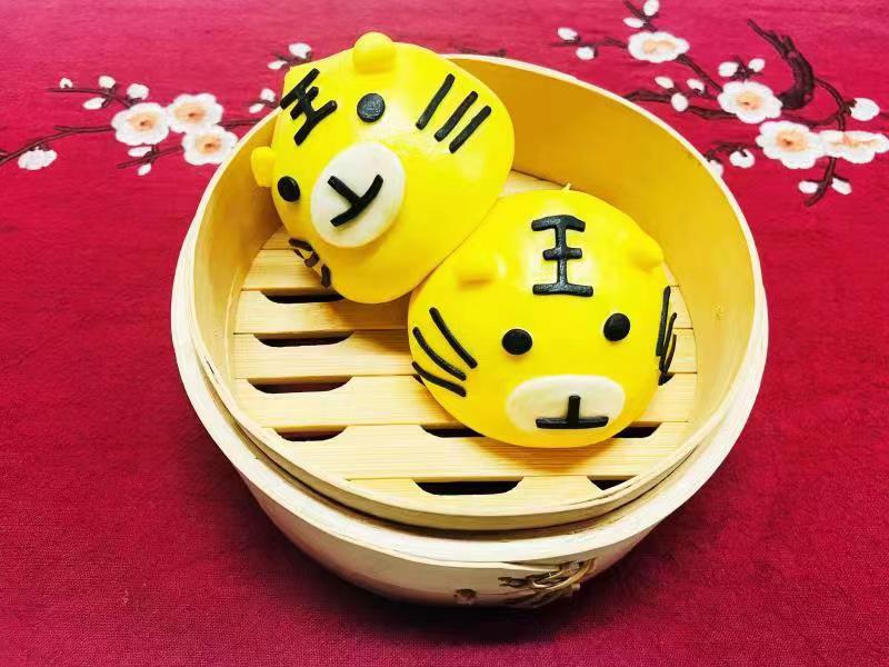 T03.萌虎豆沙包 Tiger Red Bean paste buns (6粒/包)