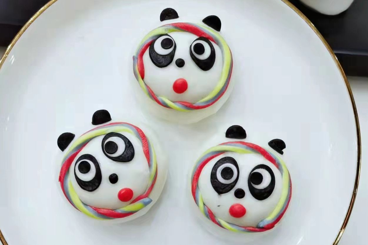 T09.熊猫豆沙包 Panda Buns with Red Bean Paste (6粒/包)