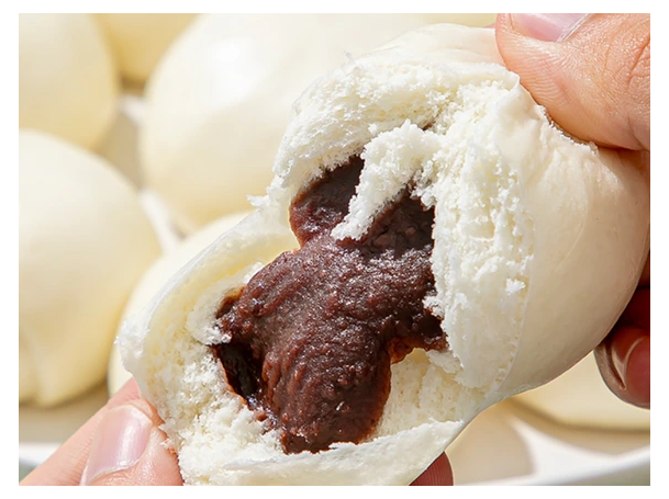 新款豆沙包 Red bean paste bun (冷冻8粒装，80g/粒)